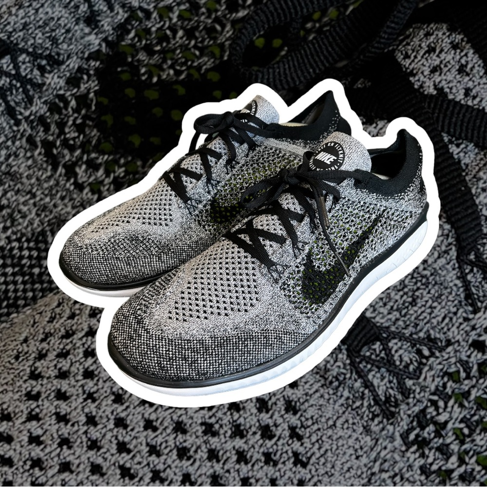 NEW Men’s Nike Free Run Flyknit 2018 ‘Oreo’